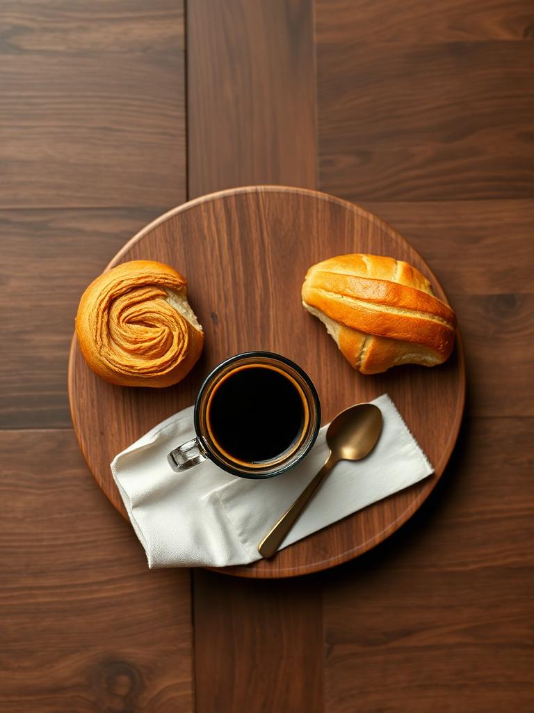 Mesa de café servida